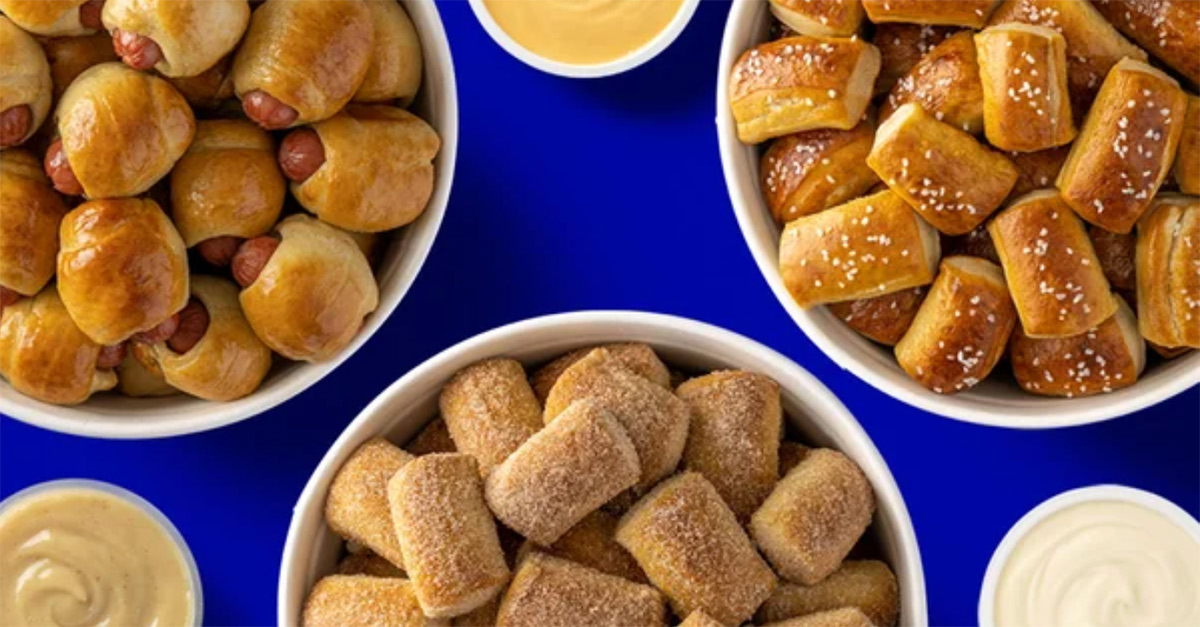 Selection of pretzel pieces