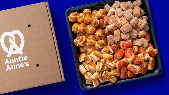 Selection of pretzel pieces